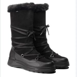 Geox Womens Hosmos Suede/Leather Snow Boots Size 9